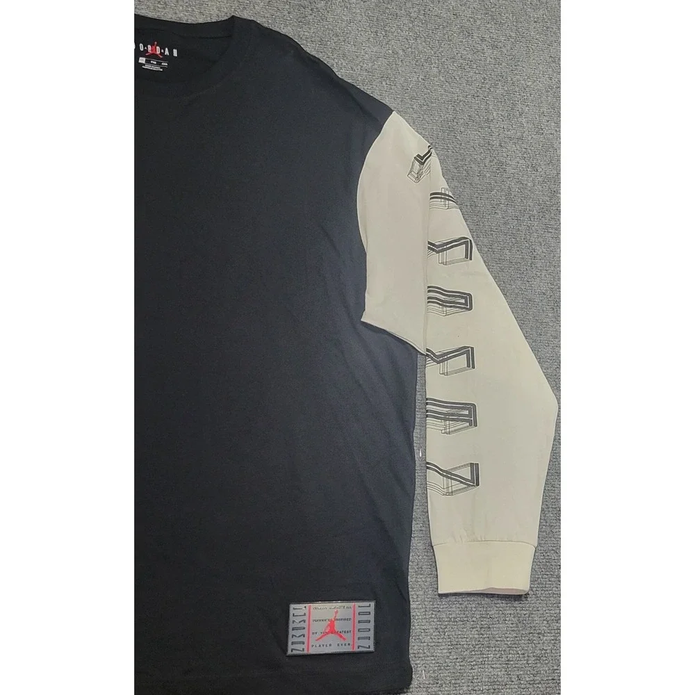 Nike Jordan Legacy AJ11 Long-Sleeve Black & White T-Shirt (CU1072-010) Size XXL